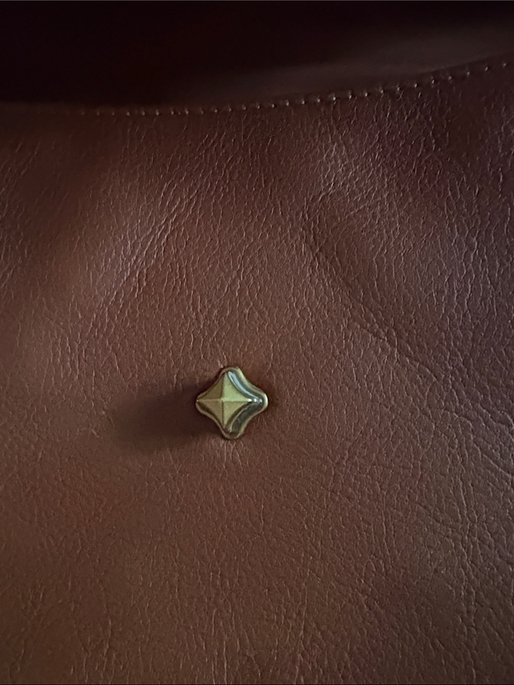 Fossil Tan Leather Crossbody Bag with Brass Logo - Picture 8 of 9